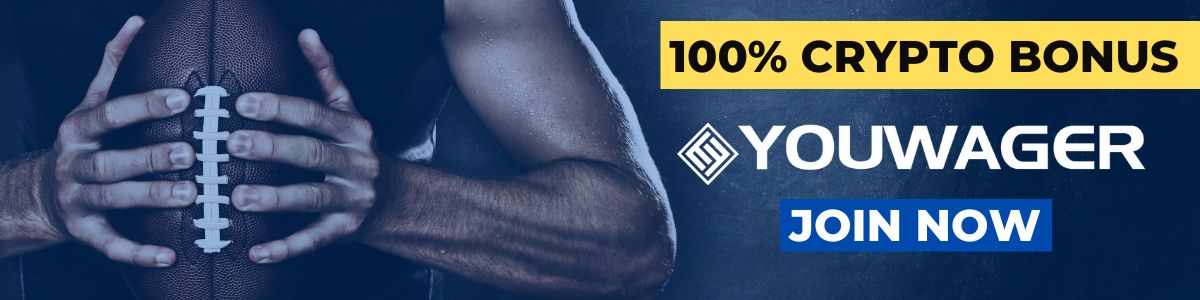 100% CRYPTO BONUS - YouWager Sportsbook Bonus