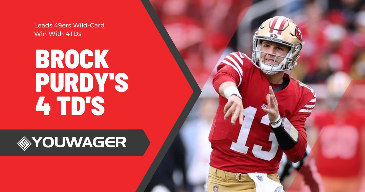 Brock Purdy's Leads 49ers Wild-Card Win With 4TDs
