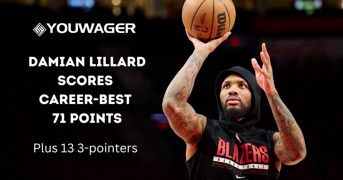 Damian Lillard Scores Career-Best 71 Points, 13 3-pointers