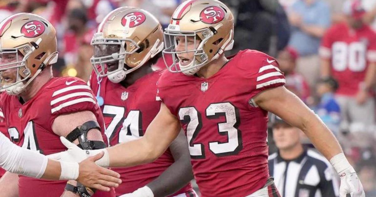 Christian McCaffrey breaks Jerry Rice 49ers TD streak record vs