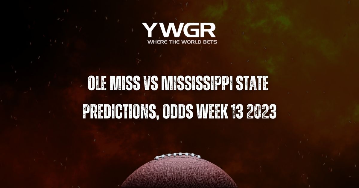 Ole Miss vs Mississippi State Predictions, Odds Week 13 2023