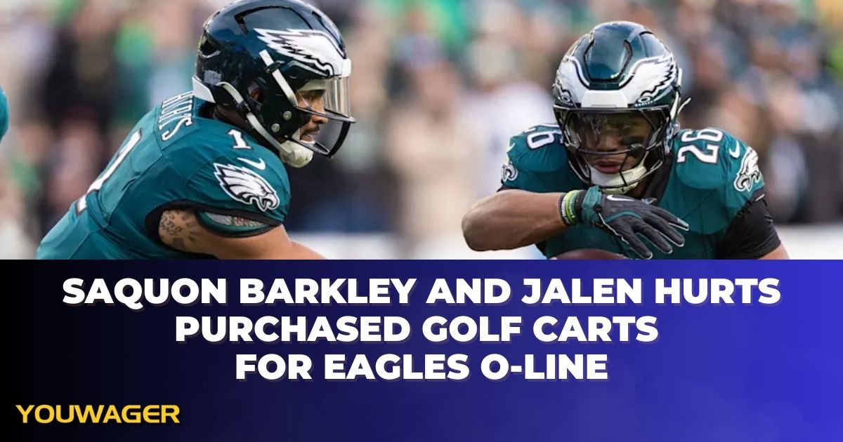 Saquon Barkley and Jalen Hurts Purchased Golf Carts for Eagles O-Line