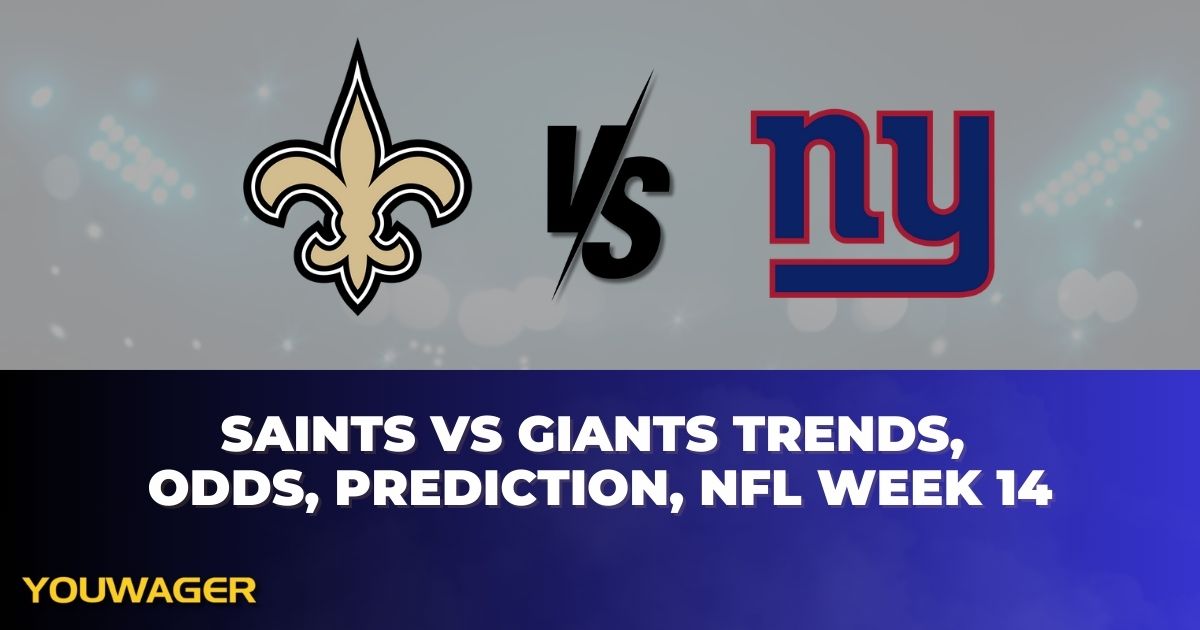 Saints vs Giants Trends, Odds, Prediction, NFL Week 14