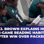 AJ Brown explains his in-game reading habits after win over Packers