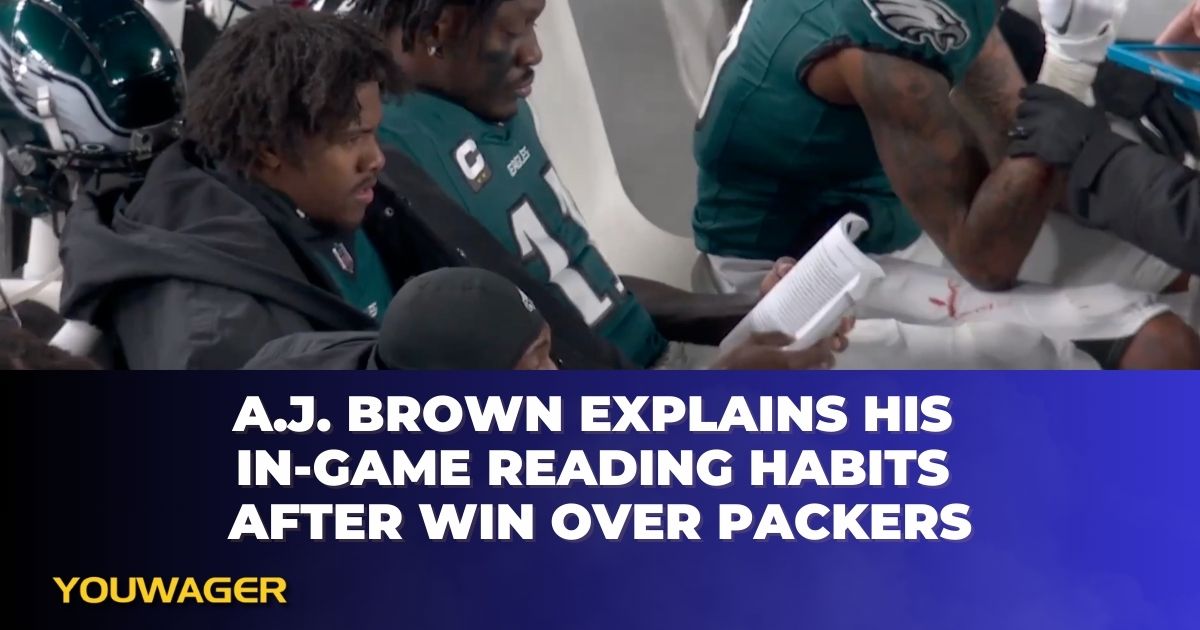 AJ Brown explains his in-game reading habits after win over Packers