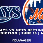 Rays vs Mets Betting Prediction | June 13 | MLB
