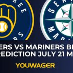 Brewers vs Mariners Betting Prediction July 21 MLB