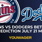 Twins vs Dodgers Betting Prediction July 21 MLB