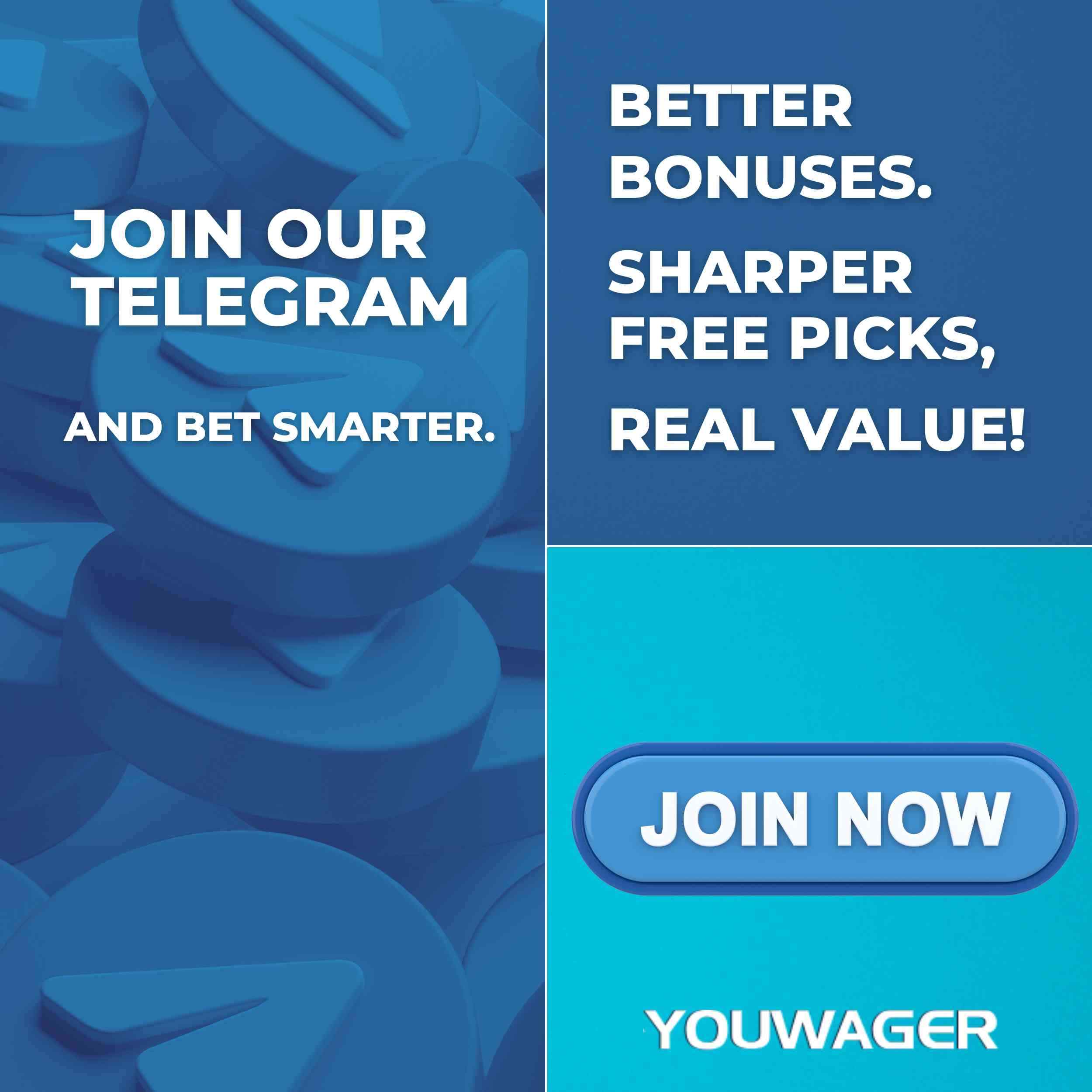 Better bonuses. Sharper FREE picks, Real value. Join our Telegram and bet smarter.