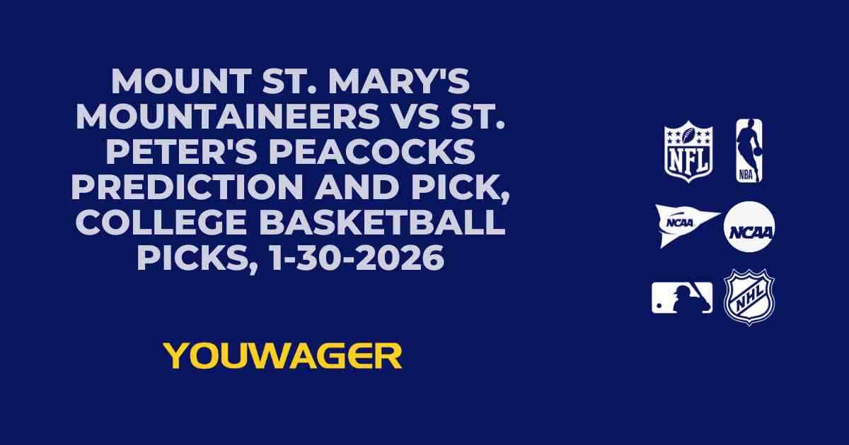 Mount St. Mary's Mountaineers vs St. Peter's Peacocks Prediction and Pick, College Basketball Picks, 1-30-2026