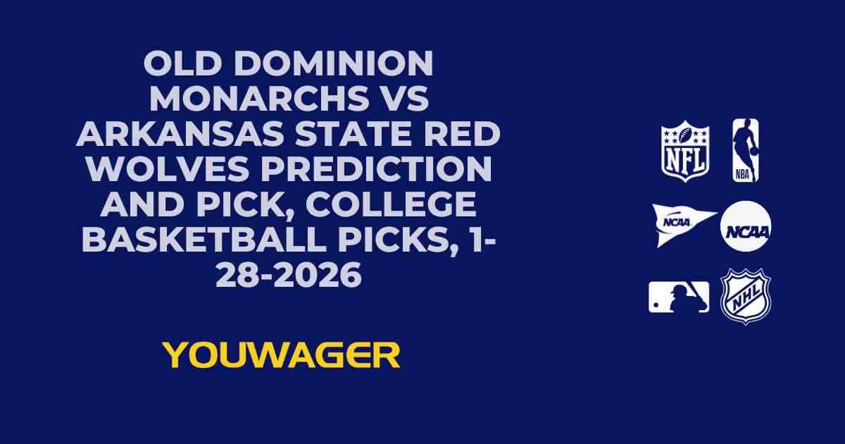 Old Dominion Monarchs vs Arkansas State Red Wolves Prediction and Pick, College Basketball Picks, 1-28-2026