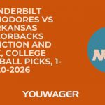Vanderbilt Commodores vs Arkansas Razorbacks Prediction and Pick, College Basketball Picks, 1-20-2026