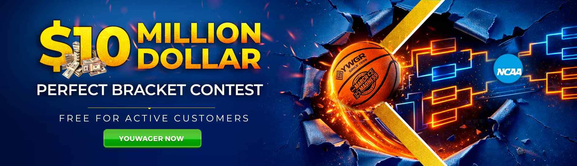 March Madness 2026 Bracket Challenge: Win the $10M Perfect Bracket at YouWager
