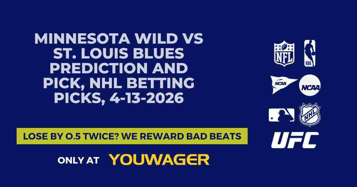 Minnesota Wild vs St. Louis Blues Prediction and Pick, NHL Betting Picks, 4-13-2026