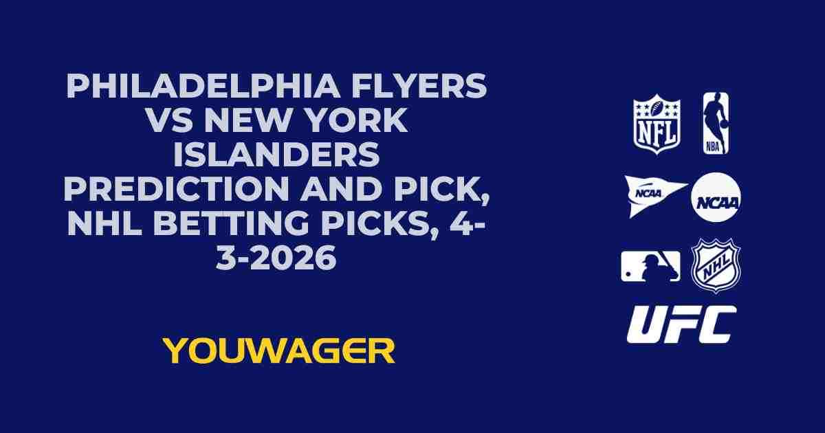 Flyers vs Islanders Prediction, Picks & Odds | NHL 4/3/26