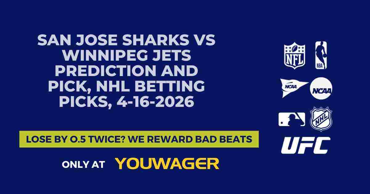 San Jose Sharks vs Winnipeg Jets Prediction and Pick, NHL Betting Picks, 4-16-2026