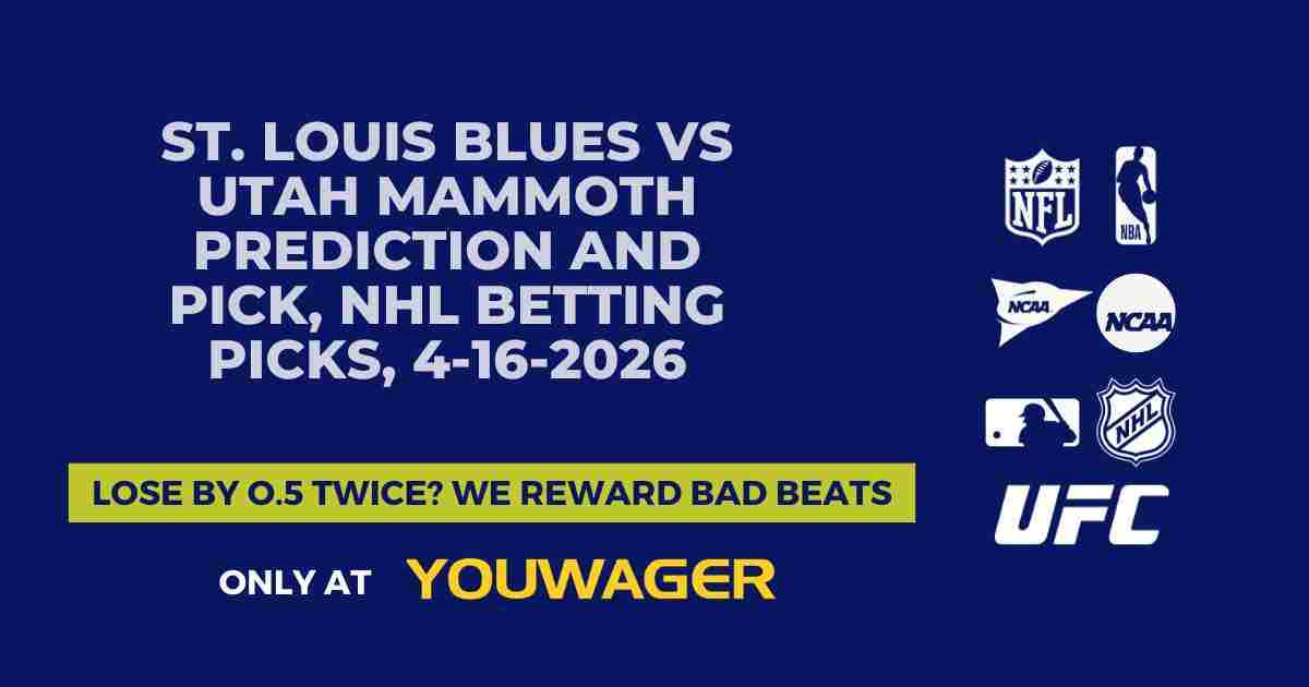 St. Louis Blues vs Utah Mammoth Prediction and Pick, NHL Betting Picks, 4-16-2026