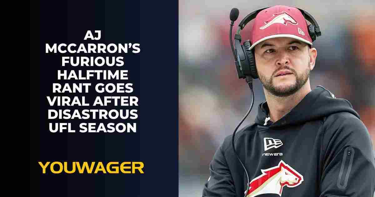 AJ McCarron’s Furious Halftime Rant Goes Viral After Disastrous UFL Season