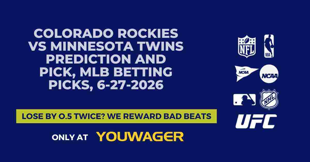 Colorado Rockies vs Minnesota Twins Prediction and Pick, MLB Betting Picks, 6-27-2026