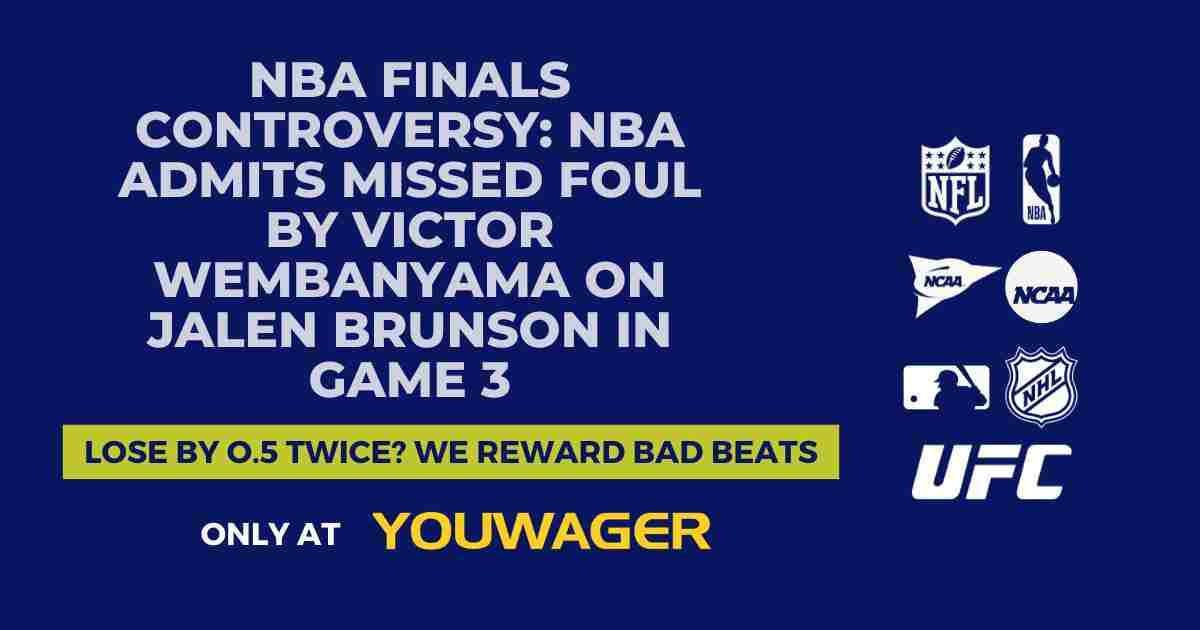 NBA Finals Controversy NBA Admits Missed Foul by Victor Wembanyama on Jalen Brunson in Game 3