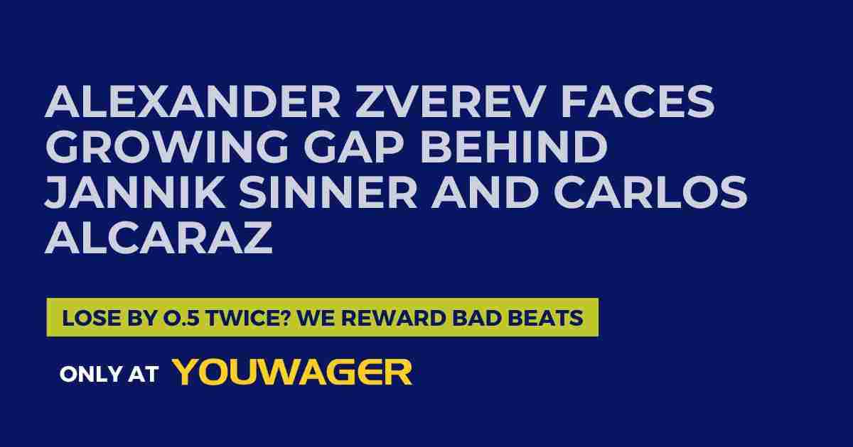 Alexander Zverev Faces Growing Gap Behind Jannik Sinner and Carlos Alcaraz