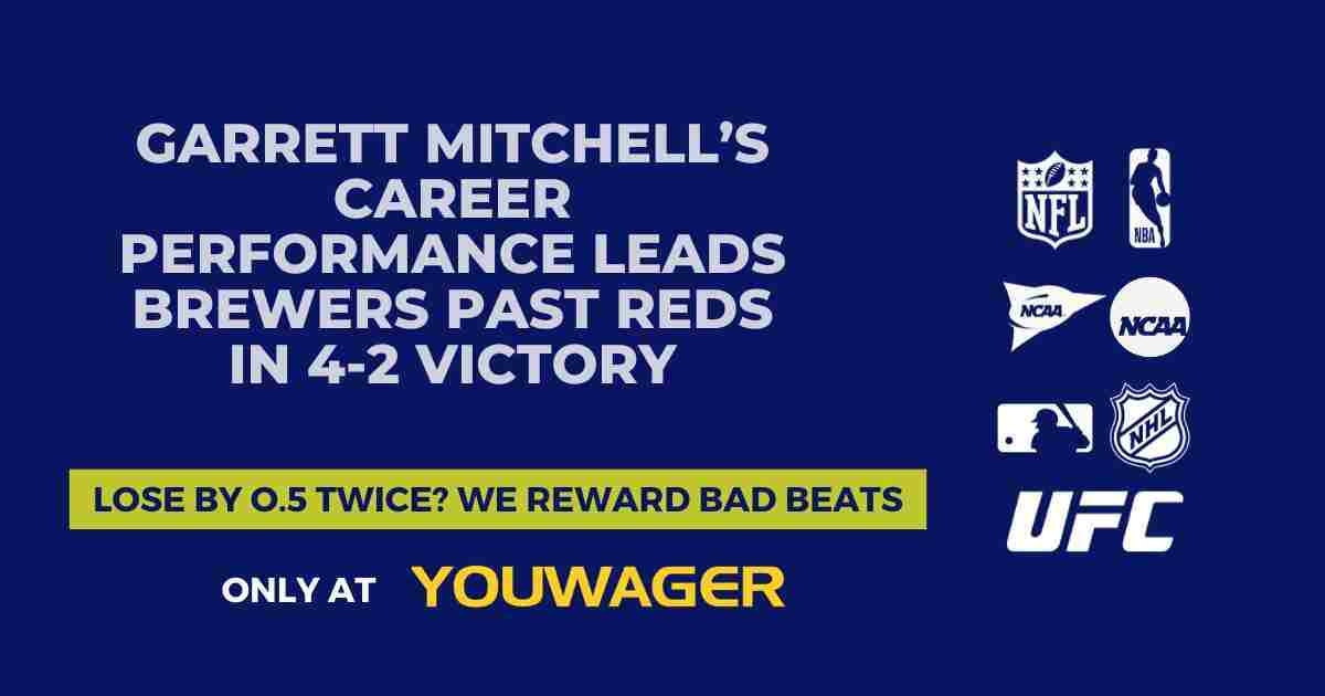 Garrett Mitchell’s Career Performance Leads Brewers Past Reds in 4-2 Victory