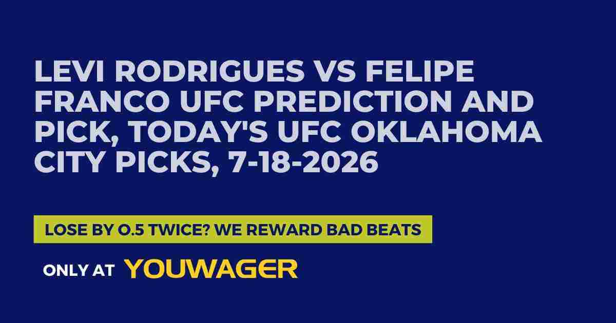 Levi Rodrigues vs Felipe Franco UFC Prediction and Pick, Today's UFC Oklahoma City Picks, 7-18-2026
