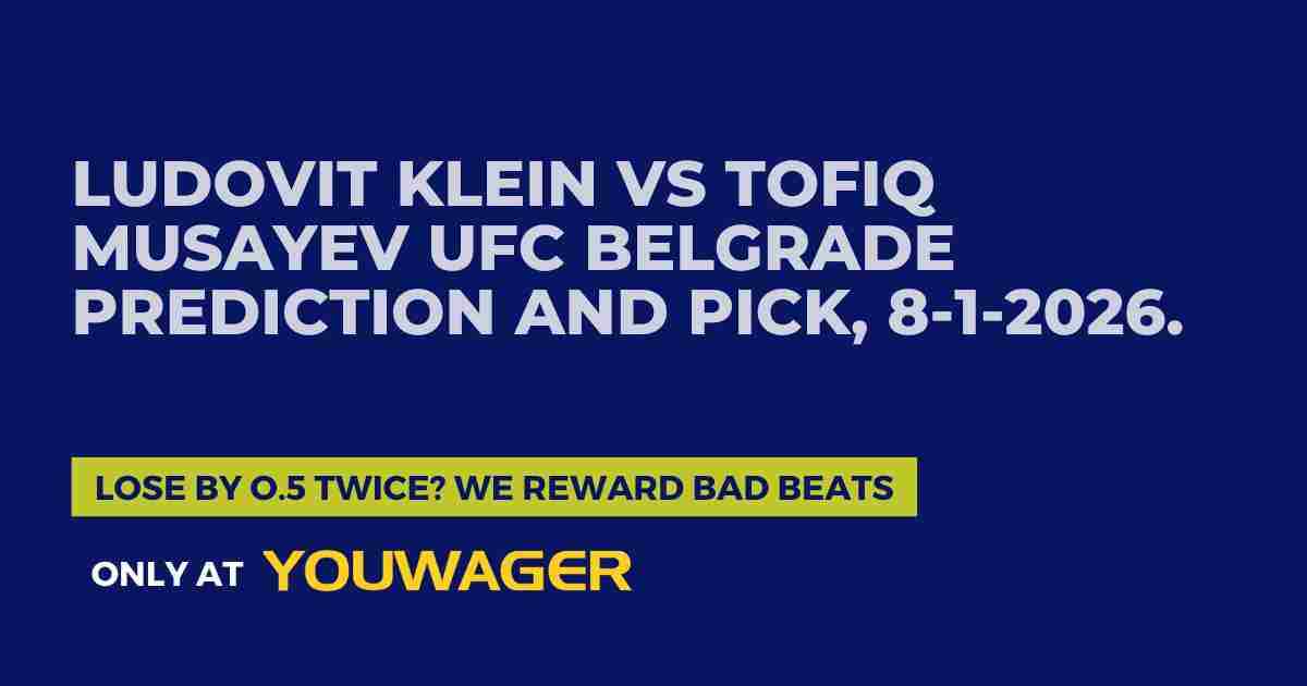 Ludovit Klein vs Tofiq Musayev UFC Belgrade Prediction and Pick, 8-1-2026. Today's UFC Belgrade Betting Picks
