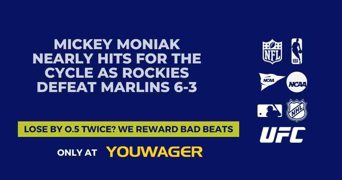 Mickey Moniak Nearly Hits for the Cycle as Rockies Defeat Marlins 6-3