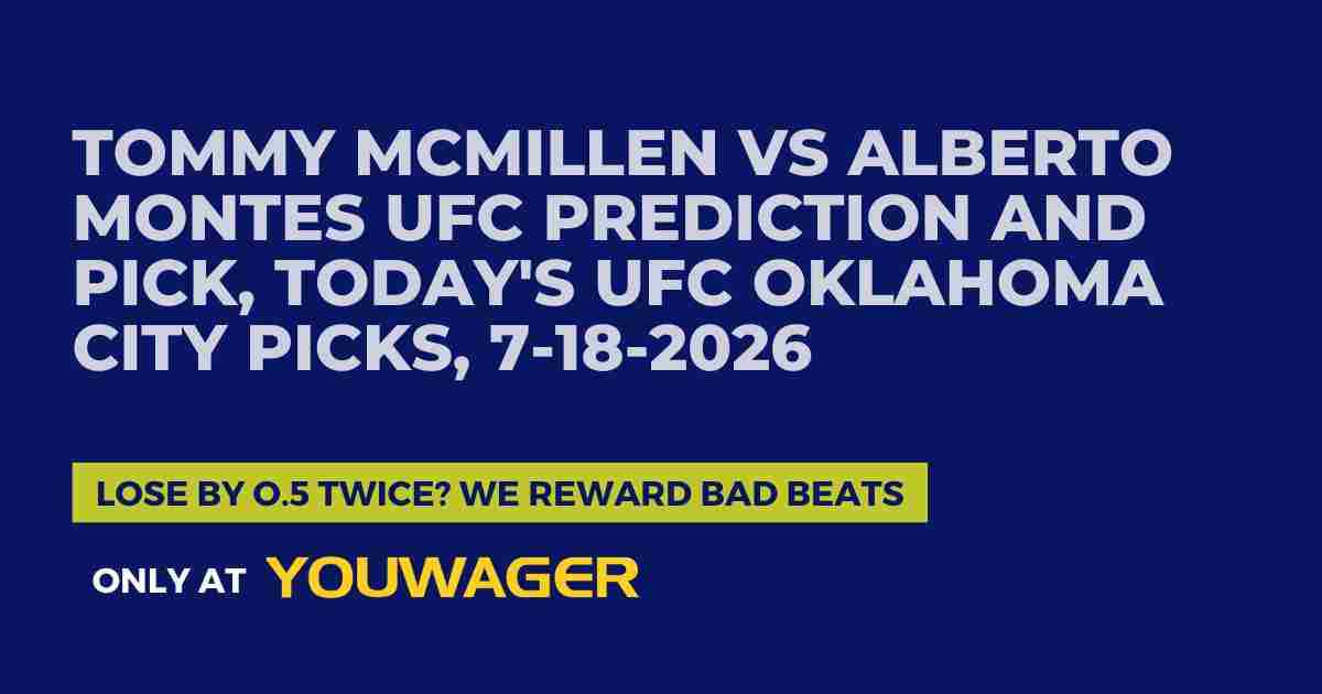 Tommy McMillen vs Alberto Montes UFC Prediction and Pick, Today's UFC Oklahoma City Picks, 7-18-2026