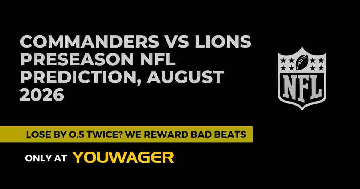 Commanders vs Lions Preseason NFL Prediction, August 2026