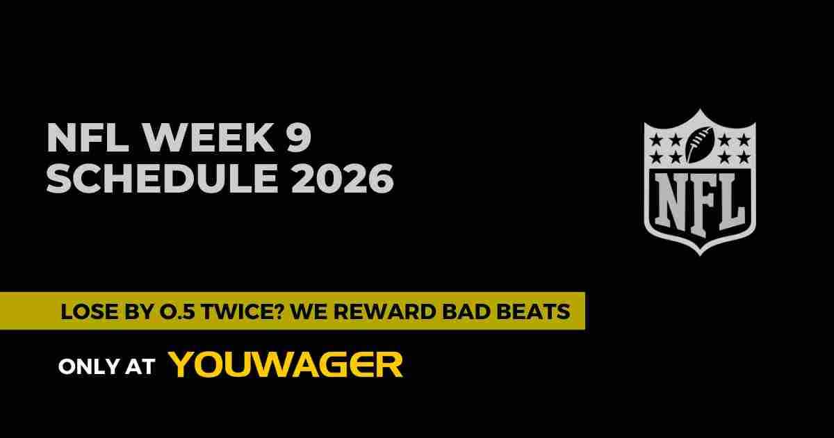 NFL Week 9 Schedule 2026: Every Game, Best Matchups, Betting Guide, Fun Facts & AI Predictions