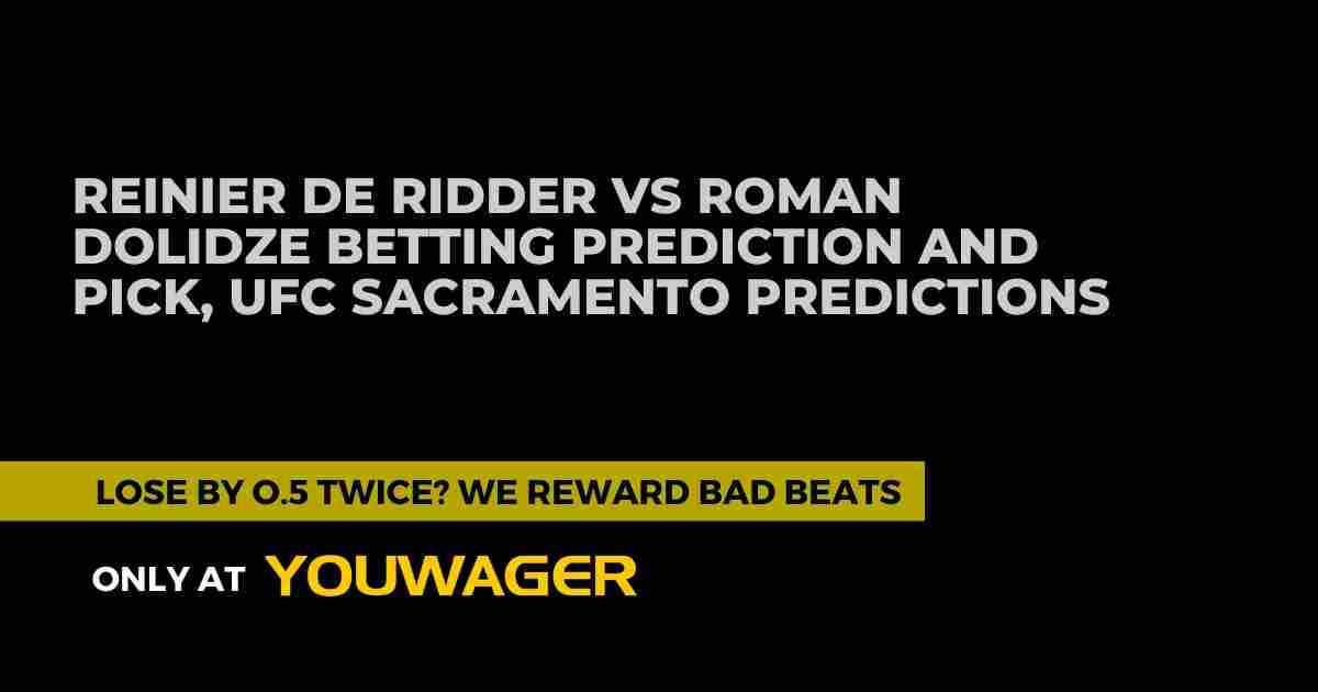 Reinier de Ridder vs Roman Dolidze Betting Prediction and Pick, UFC Sacramento Predictions