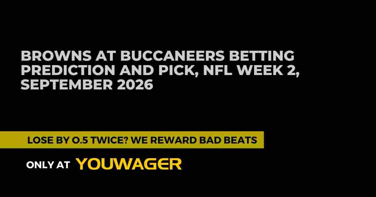 Browns at Buccaneers Betting Prediction and Pick, NFL Week 2, September 2026