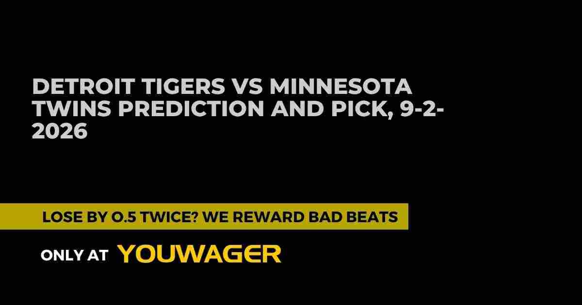 Detroit Tigers vs Minnesota Twins Prediction and Pick, 9-2-2026