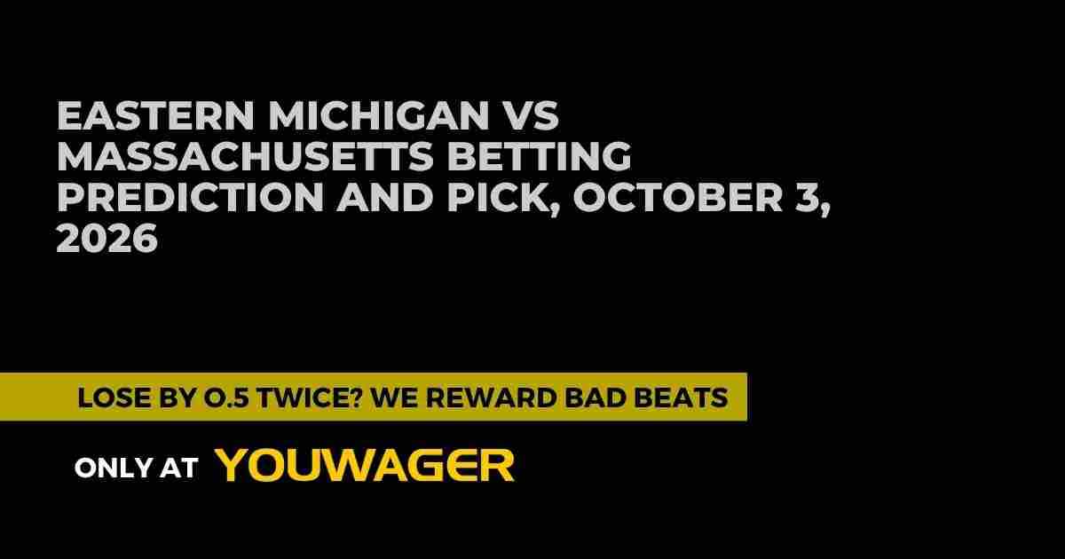 Eastern Michigan vs Massachusetts Betting Prediction and Pick, October 3, 2026