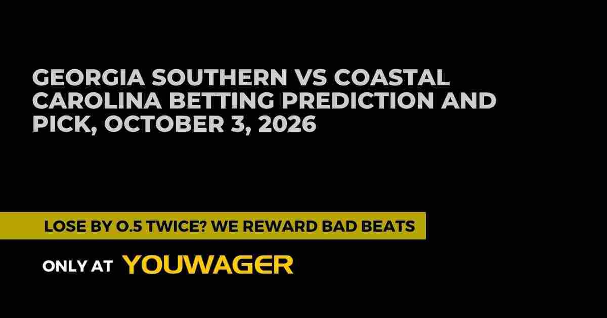 Georgia Southern vs Coastal Carolina Betting Prediction and Pick, October 3, 2026