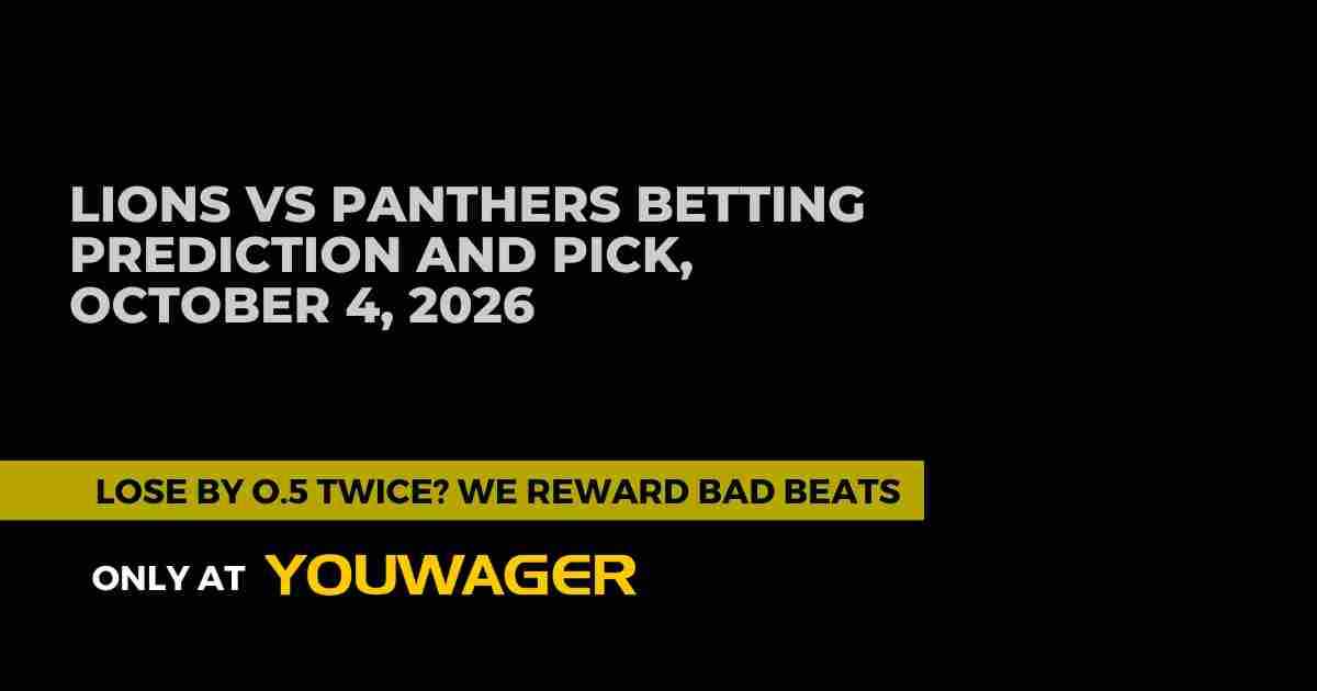 Lions vs Panthers Betting Prediction and Pick, October 4, 2026