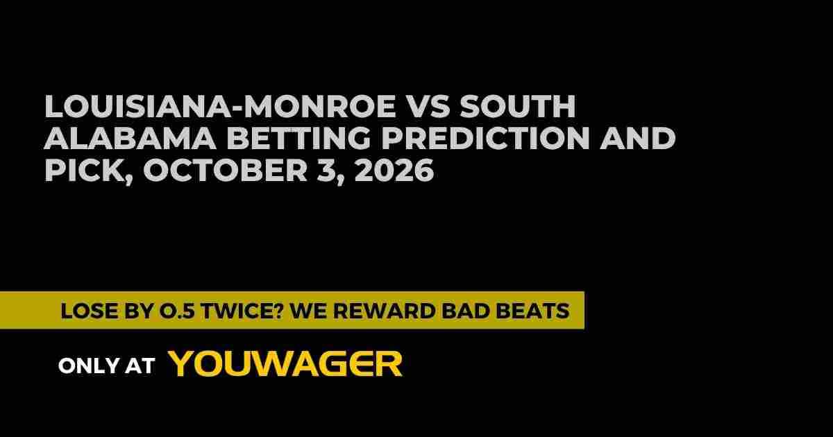 Louisiana-Monroe vs South Alabama Betting Prediction and Pick, October 3, 2026