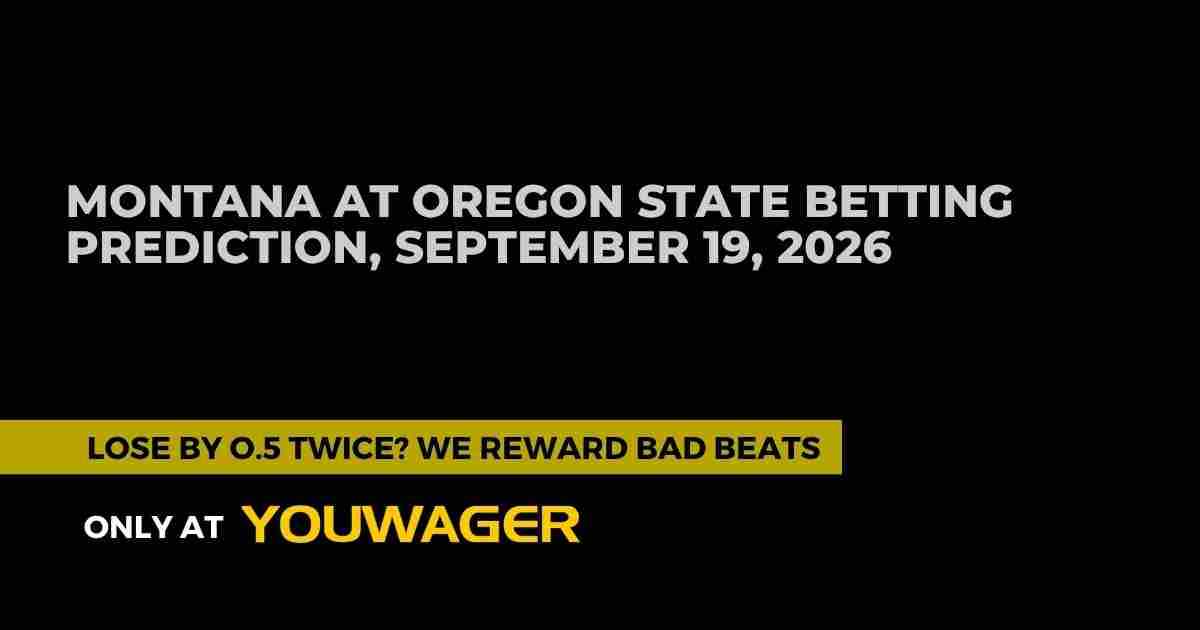 Montana at Oregon State Betting Prediction, September 19, 2026