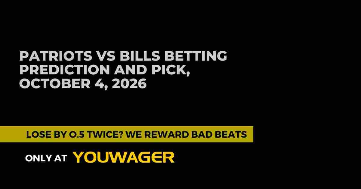 Patriots vs Bills Moneyline Prediction, Week 4, October 4, 2026