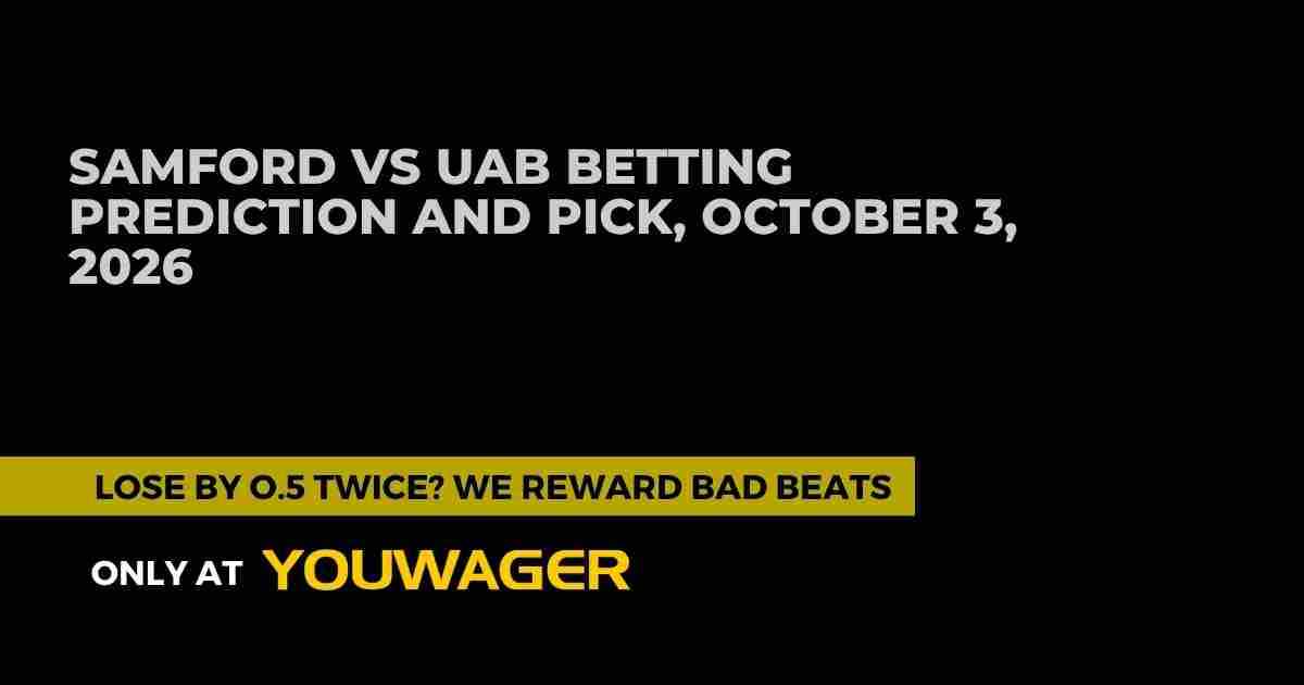 Samford vs UAB Betting Prediction and Pick, October 3, 2026