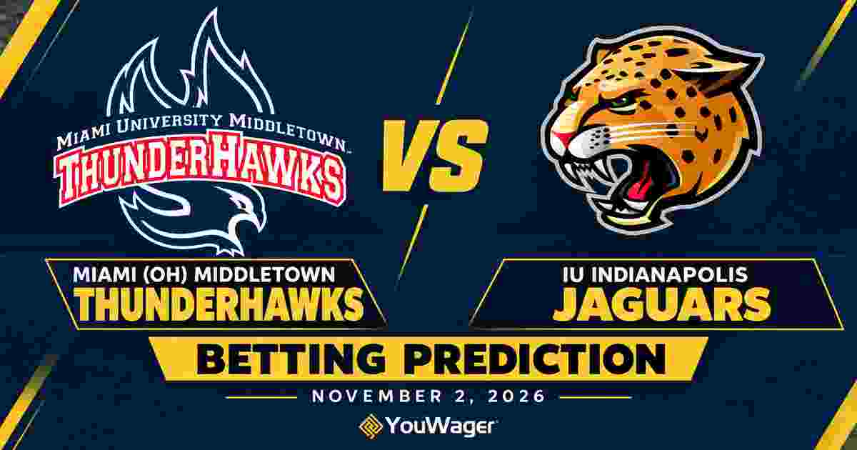 Miami Middletown ThunderHawks vs IU Indianapolis Jaguars Betting Prediction, College Basketball Predictions, November 2, 2026
