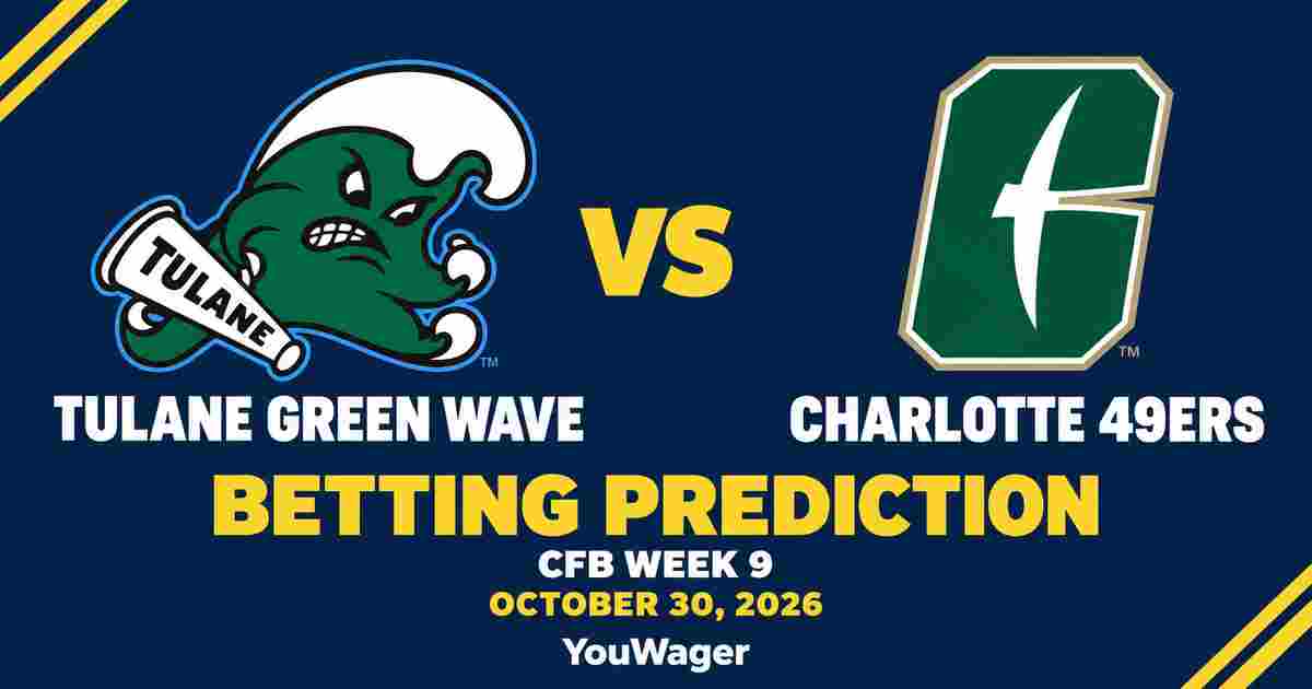 Tulane Green Wave vs Charlotte 49ers Betting Prediction, CFB Week 9 Predictions, October 30, 2026: Who wins?