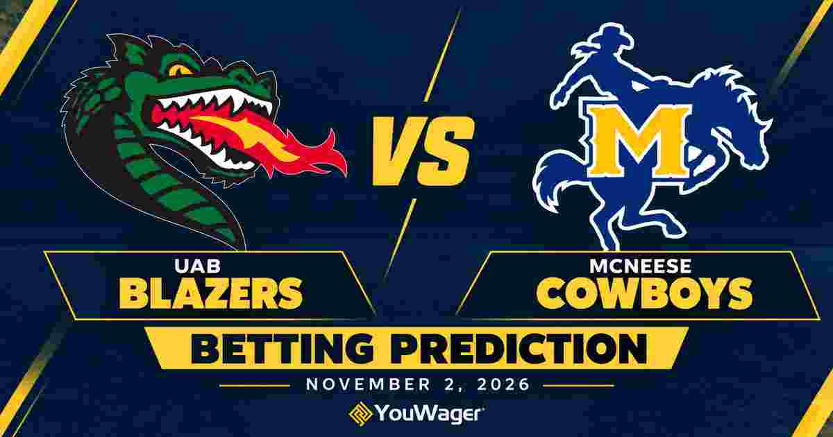 UAB Blazers vs McNeese Cowboys Betting Prediction, College Basketball Predictions, November 2, 2026
