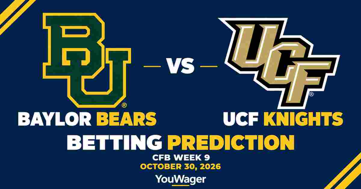 Baylor Bears vs UCF Knights Betting Prediction, CFB Week 9 Predictions, October 30, 2026: Who wins?