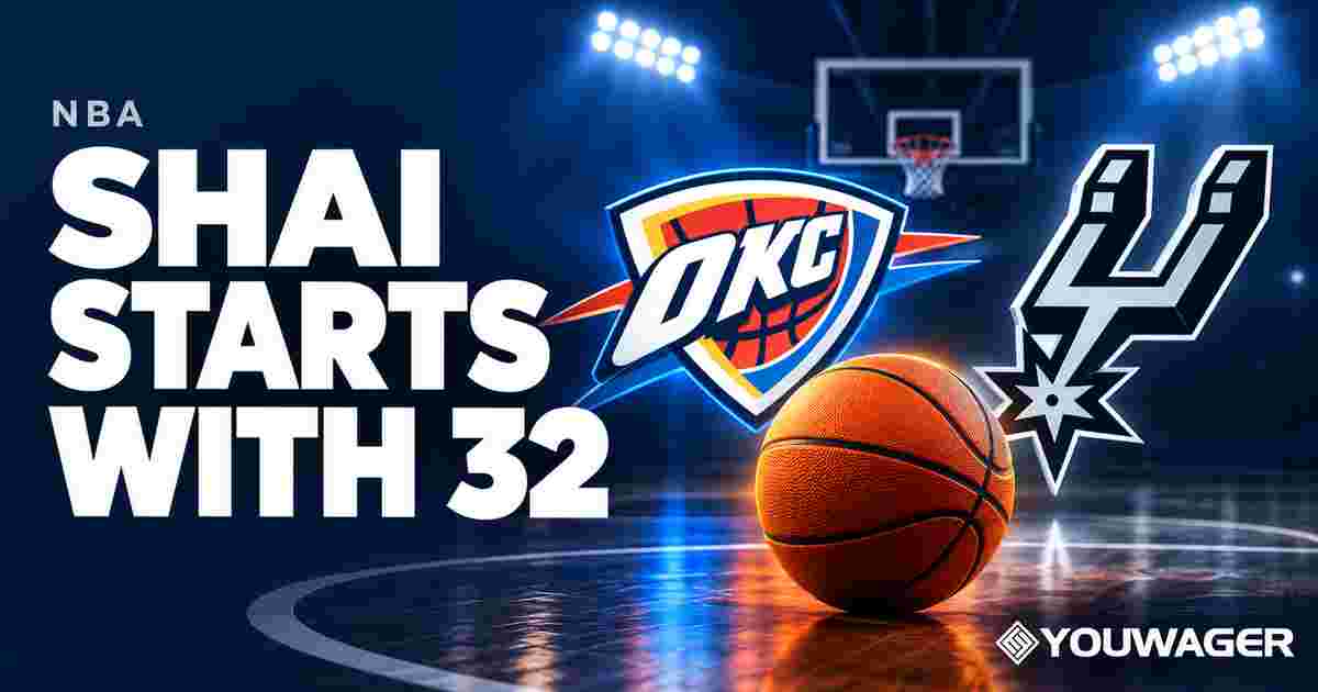 Shai Gilgeous Alexander Scores Thirty Two as Thunder Beat Spurs