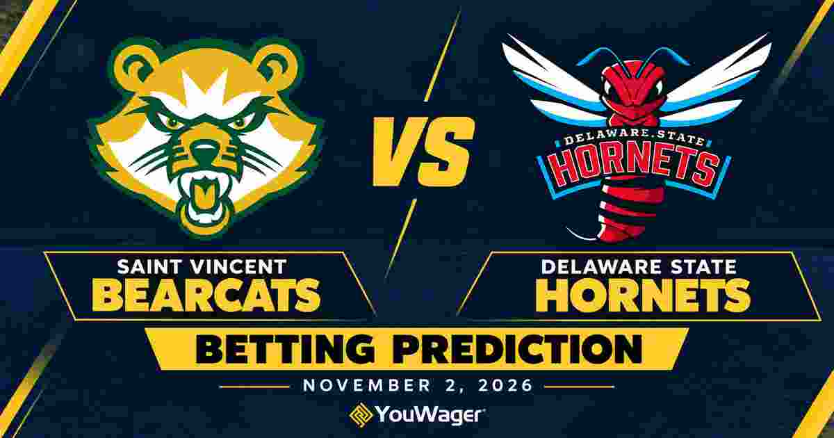 Saint Vincent Bearcats vs Delaware State Hornets Betting Prediction, College Basketball Predictions, November 2, 2026