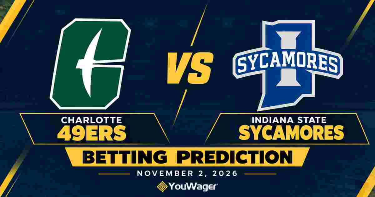 Charlotte 49ers vs Indiana State Sycamores Betting Prediction, College Basketball Predictions, November 2, 2026