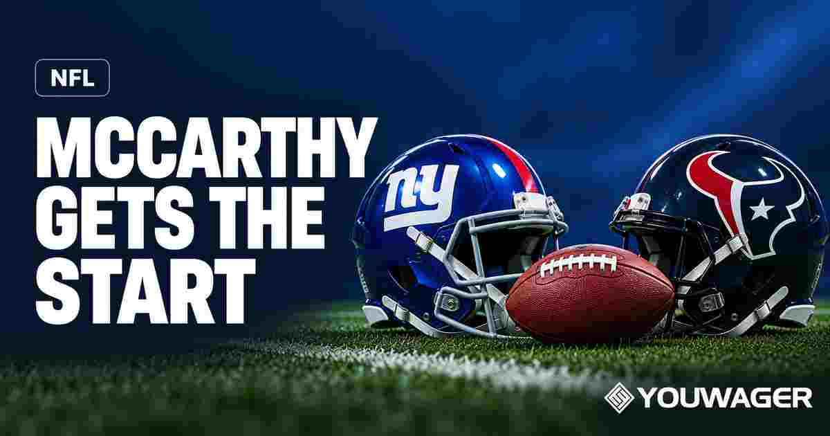 Giants Name JJ McCarthy Starting Quarterback Against Texans
